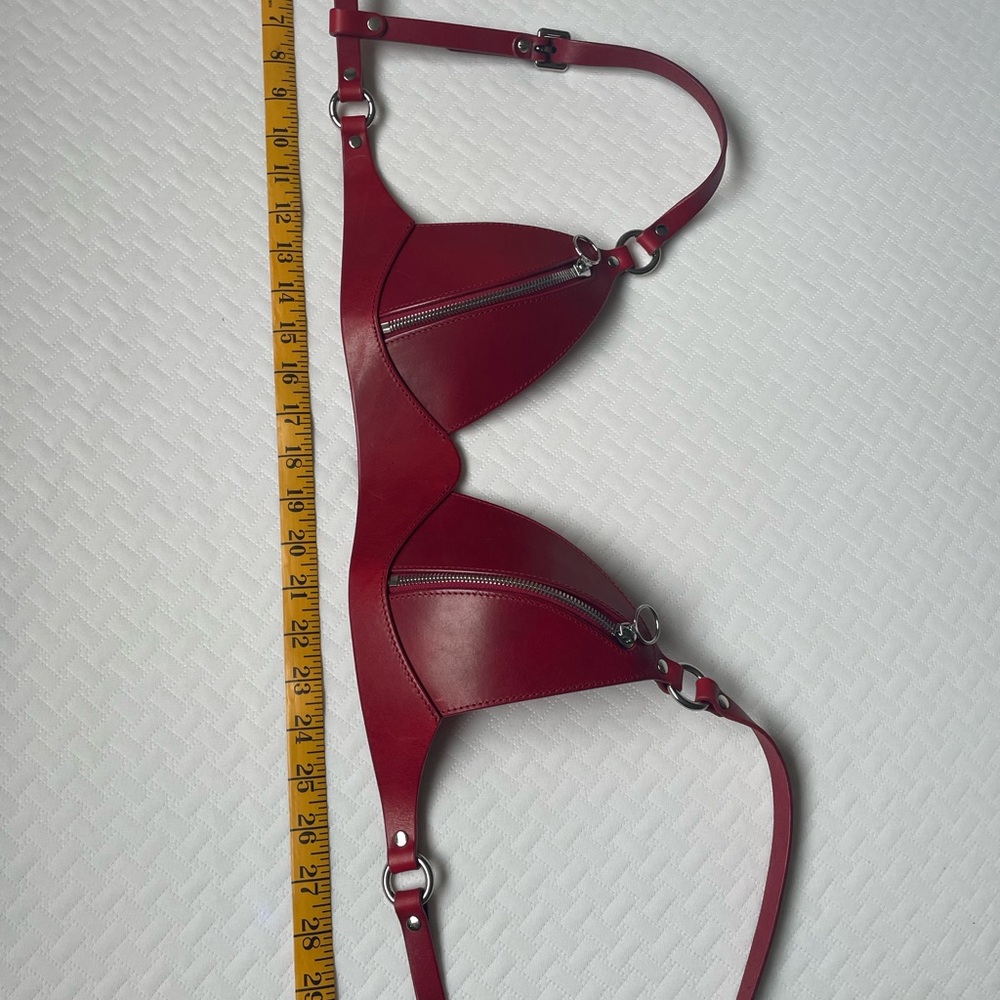 Anoeses red leather 3 piece set - Picture 13 of 16